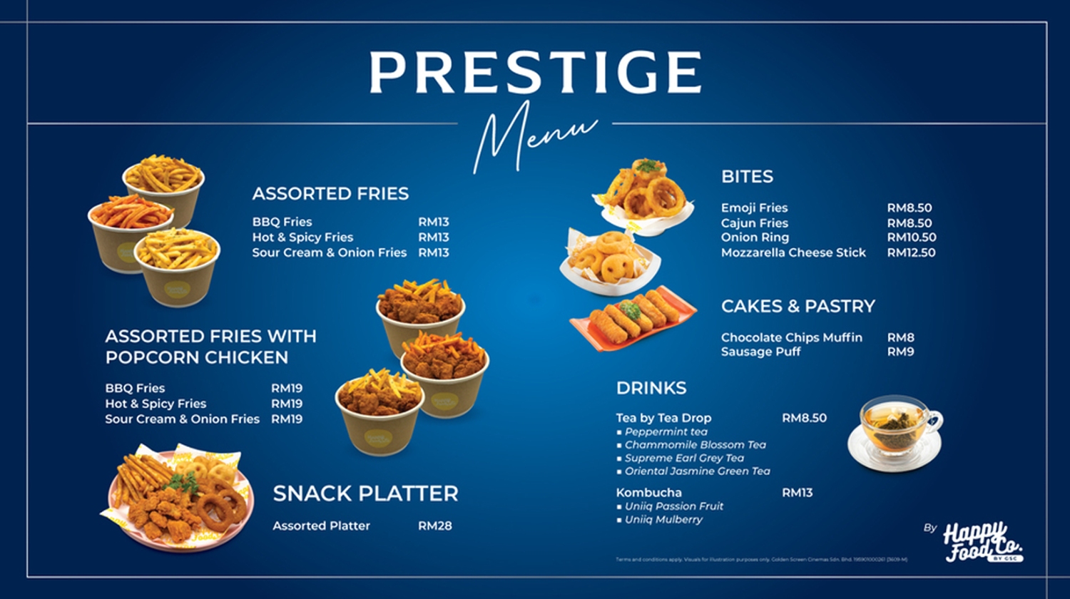 Prestige Menu