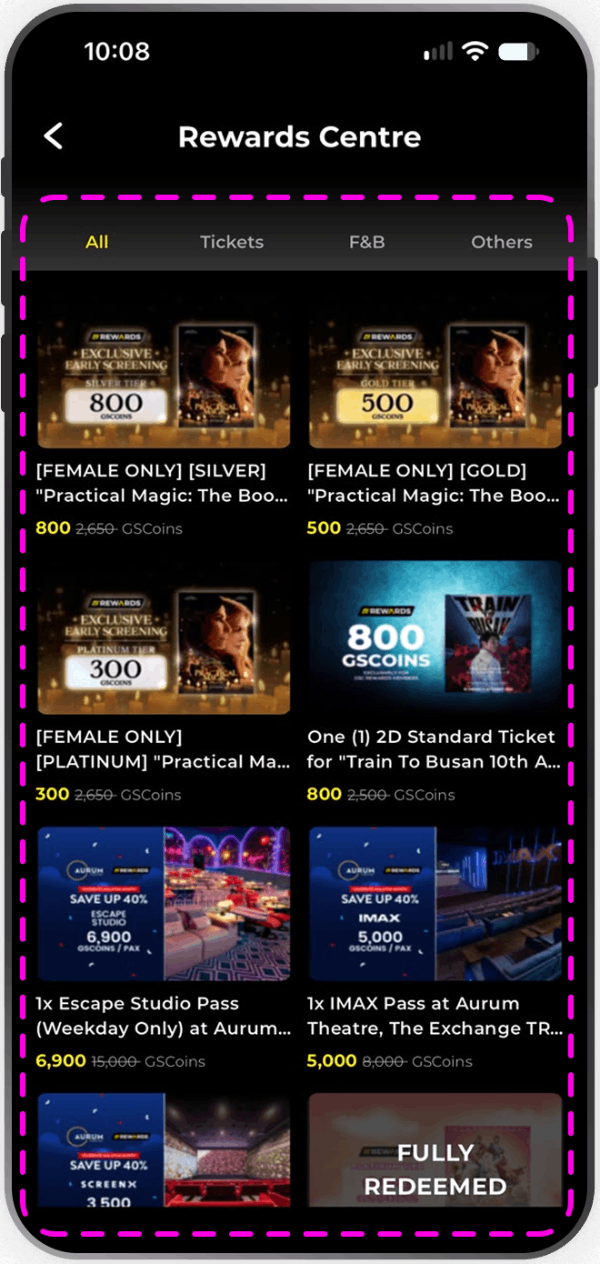 Choose your rewards & redeem!