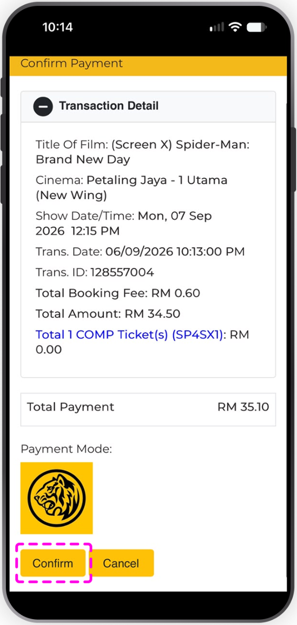 Confirm & Enjoy