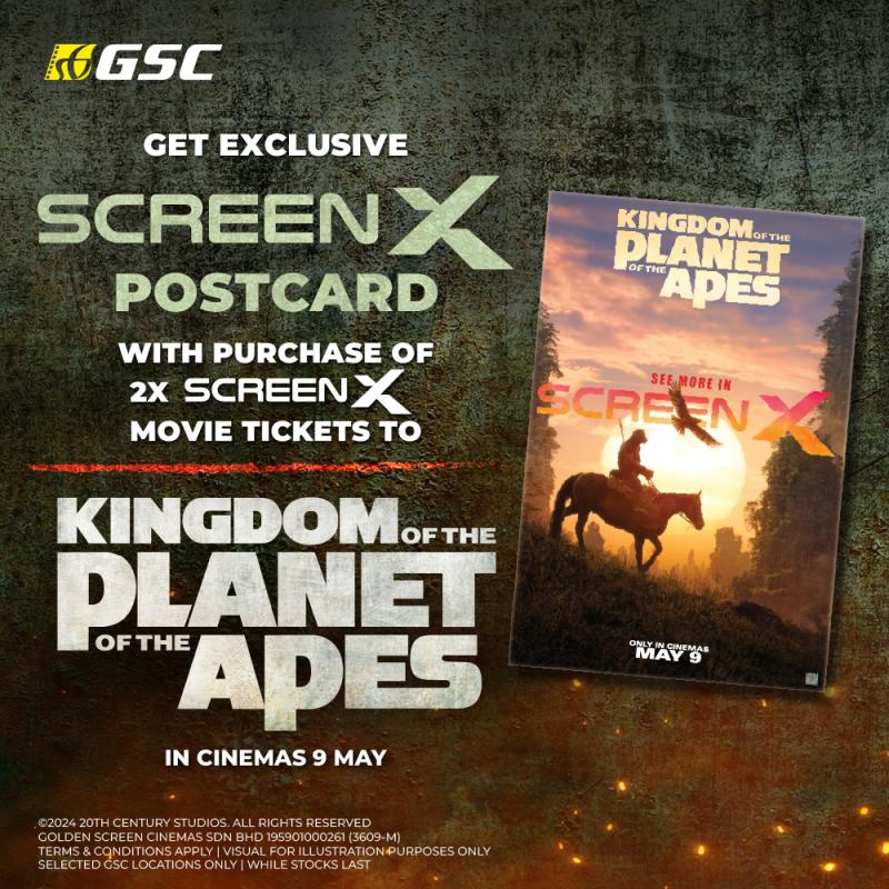 Kingdom of the Planet of the Apes SCREEN X Postcard Redemption
