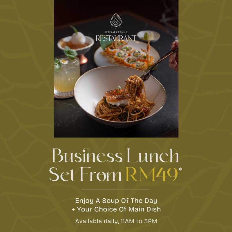 Limited-Time Hokkaido Table Business Lunch Set Promotion from RM49*