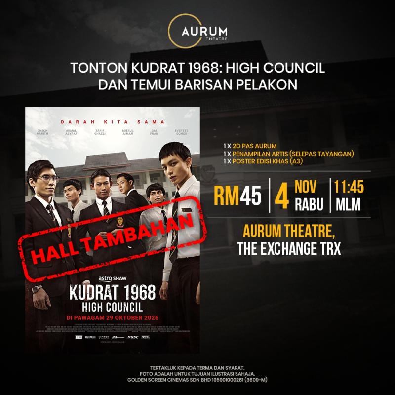Tayangan Khas “Kudrat 1968" di Aurum Theatre, The Exchange TRX