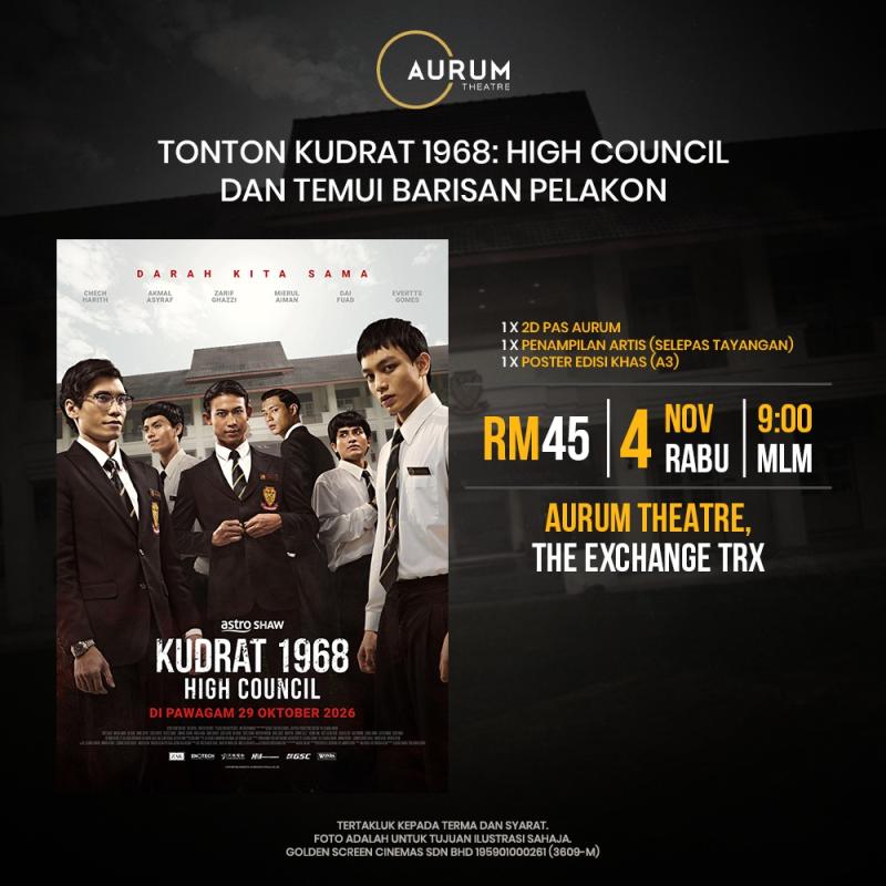 Tayangan Khas “Kudrat 1968" di Aurum Theatre, The Exchange TRX