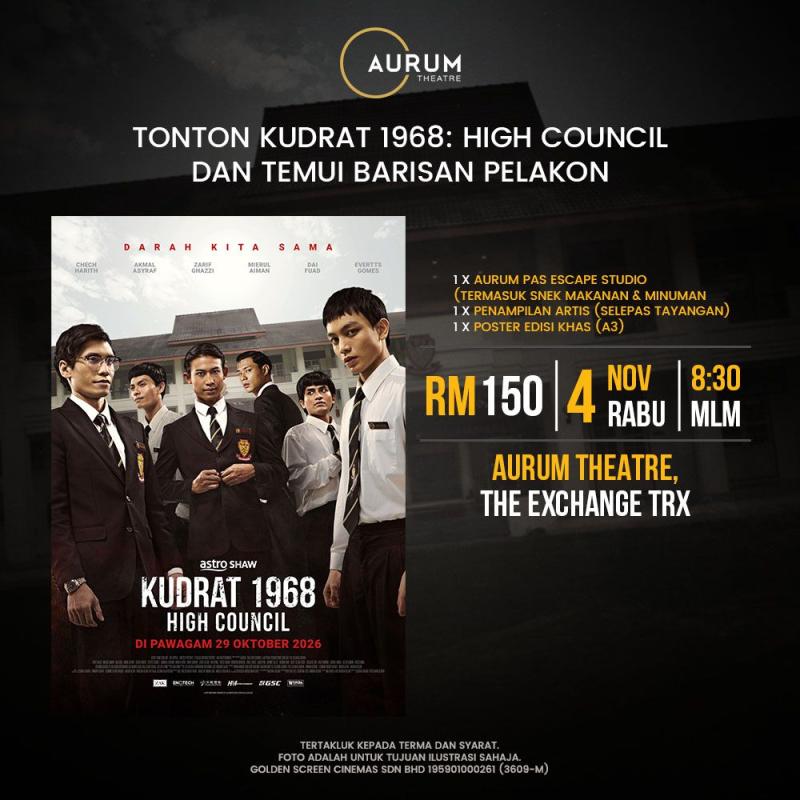 Tayangan Khas “Kudrat 1968" di Aurum Theatre, The Exchange TRX