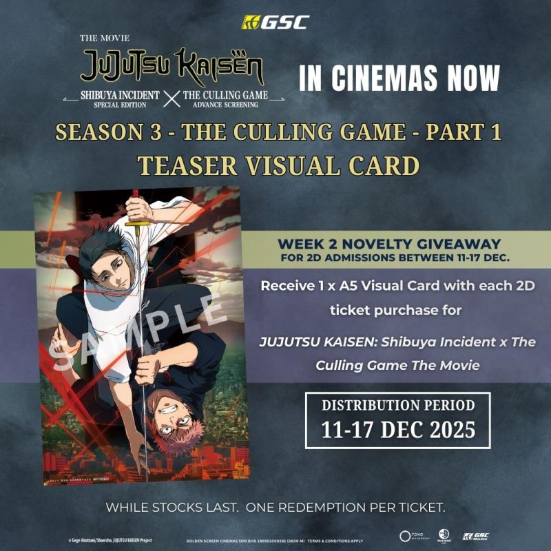 Jujutsu Kaisen Shibuya Incident x The Culling Game Week 2 – 2D Promo Redemption