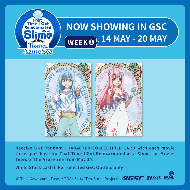 That Time I Got Reincarnated as a Slime The Movie: Tears of the Azure Sea: BO Promo –Character Collectible Card Redemption