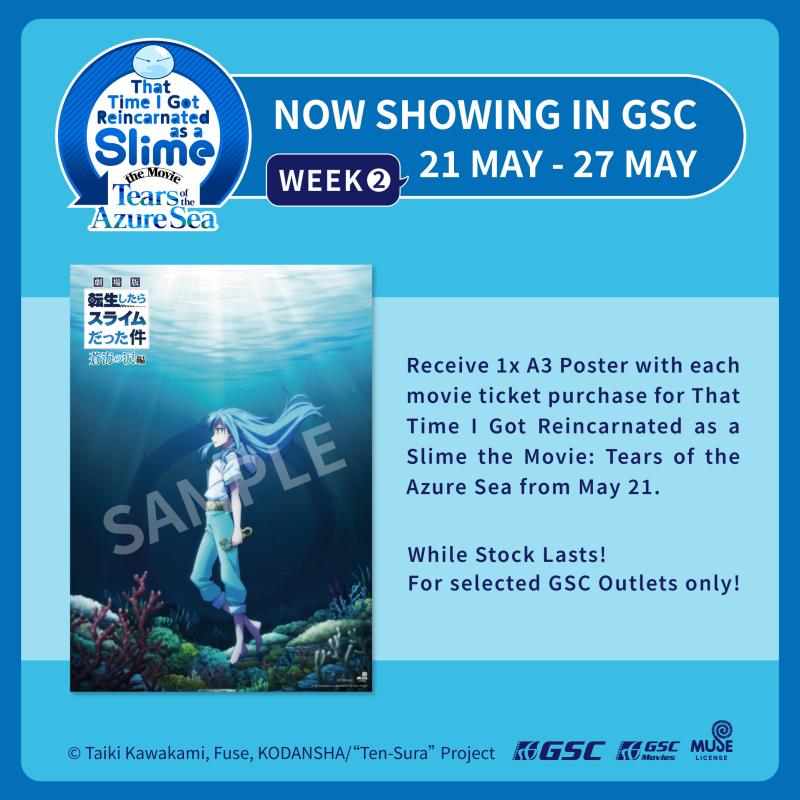 That Time I Got Reincarnated as a Slime The Movie: Tears of the Azure Sea: BO Promo – A3 Poster Redemption