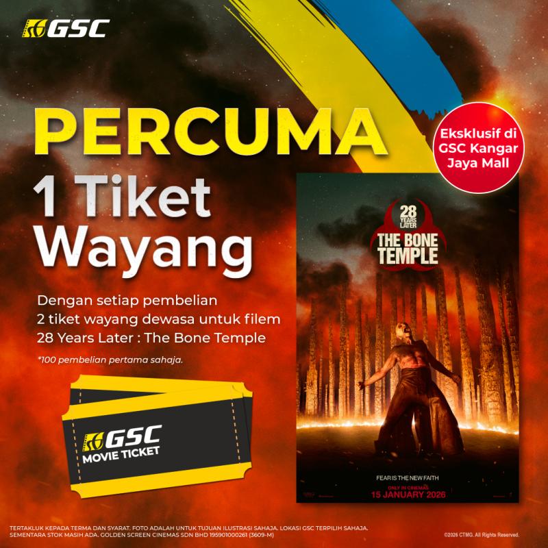 28 Years Later The Bone Temple Beli 2 Percuma 1 Tiket – Hanya di GSC Kangar Jaya Mall 