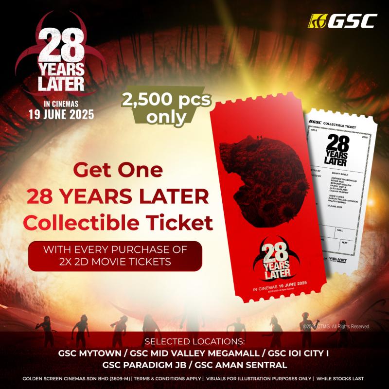 28 Years Later BO promo collectible ticket redemption