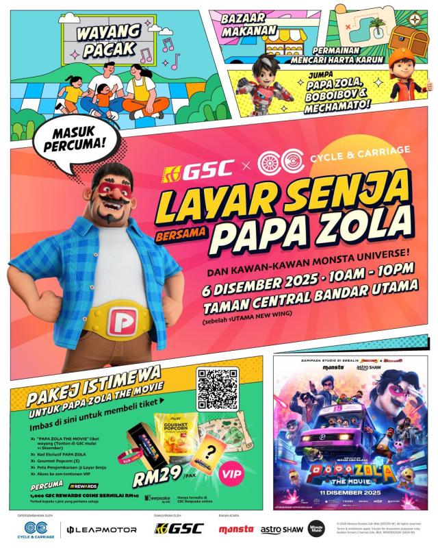 Layar Senja Bersama Papa Zola The Movie