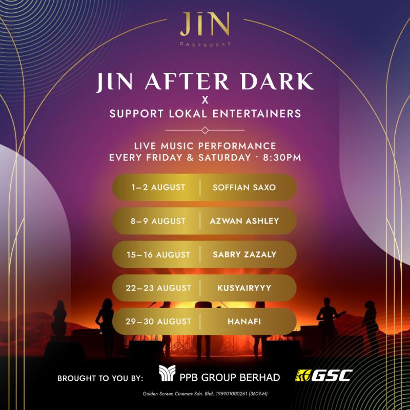 JIN After dark live music
