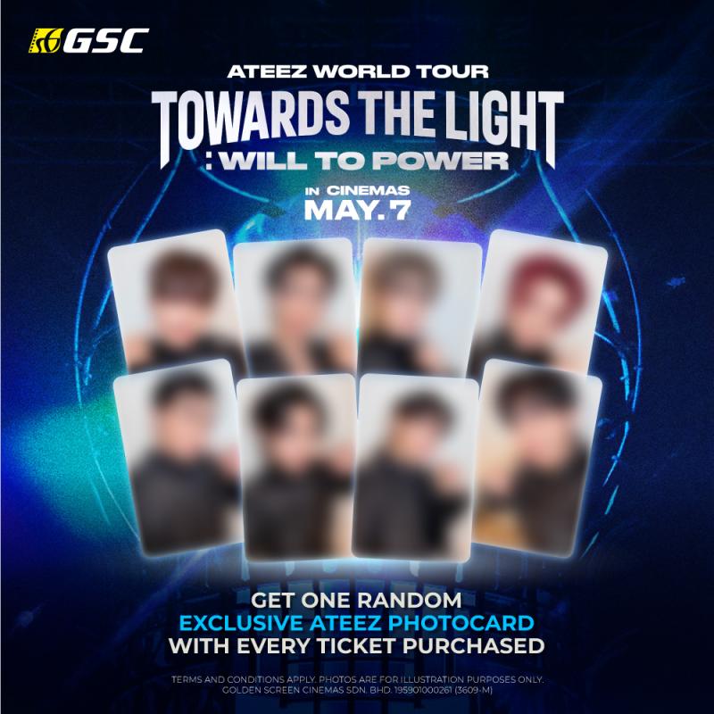 ATEEZ WORLD TOUR [TOWARDS THE LIGHT: WILL TO POWER] IN CINEMAS PHOTOCARD REDEMPTION