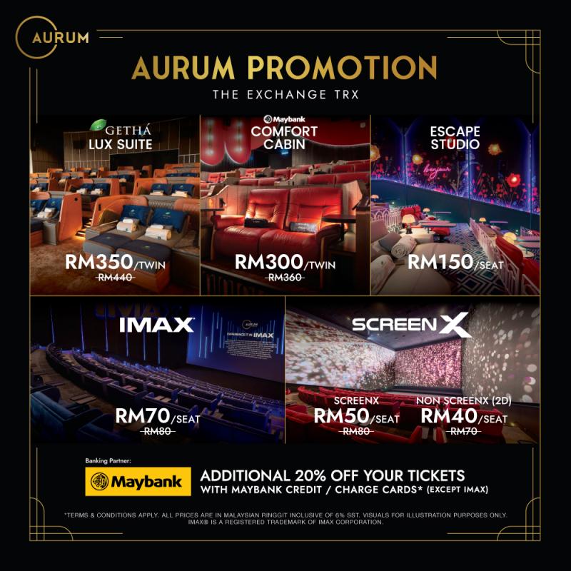 Aurum Theatre TRX Wednesday Promotion