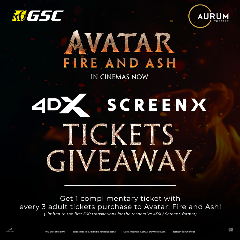 4DX & ScreenX Tickets Giveaway to Avatar: Fire and Ash 