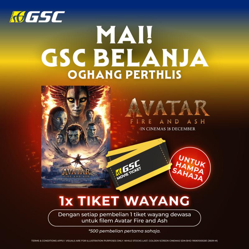 AVATAR: FIRE AND ASH Kangar Mall Opening BUY 1 FREE 1