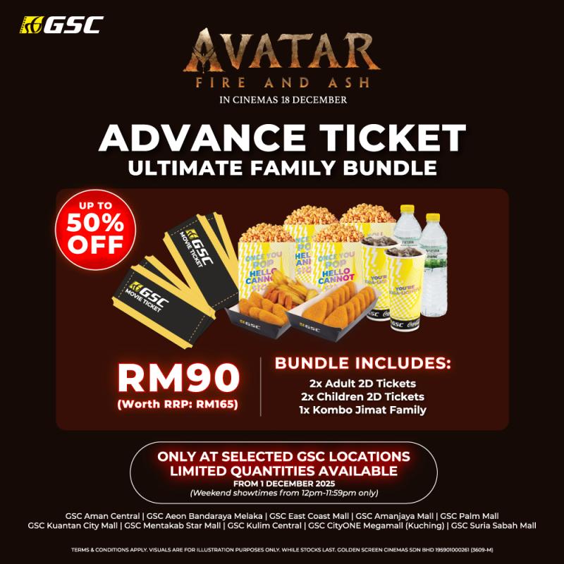 Avatar Fire and Ash Advance Ticket Ultimate Family Bundle