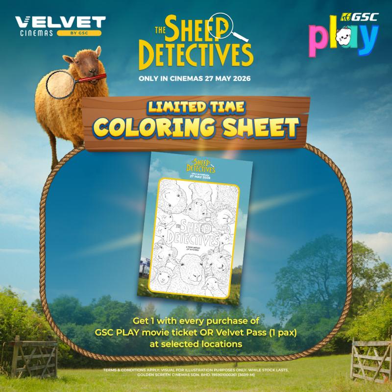 The Sheep Detective: BO Promo – Coloring Sheet Redemption
