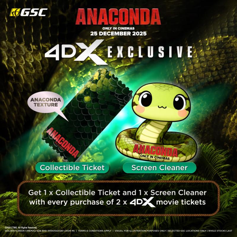 Anaconda Texture Collectible Ticket and Screen Cleaner Redemption