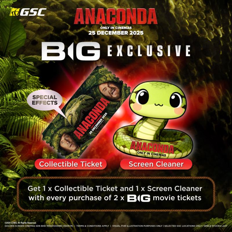 Anaconda Key Art Collectible Ticket and Screen Cleaner Redemption