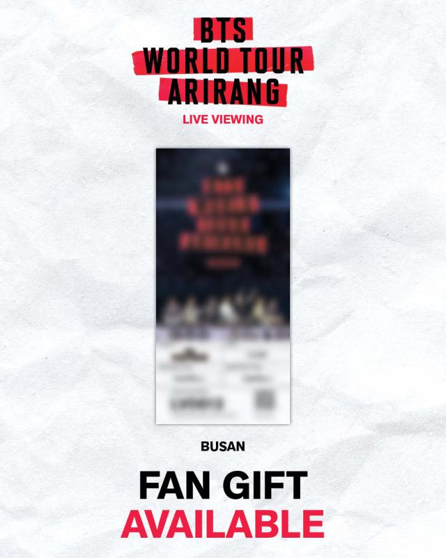 BTS WORLD TOUR ‘ARIRANG’ IN BUSAN: LIVE VIEWING BOARDING PASS GIVEAWAY