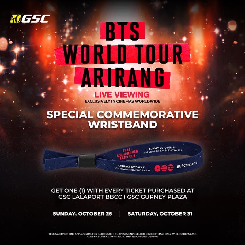 BTS WORLD TOUR 'ARIRANG' LIVE VIEWING IN BUENOS AIRES & SÃO PAULO WRISTBAND GIVEAWAY