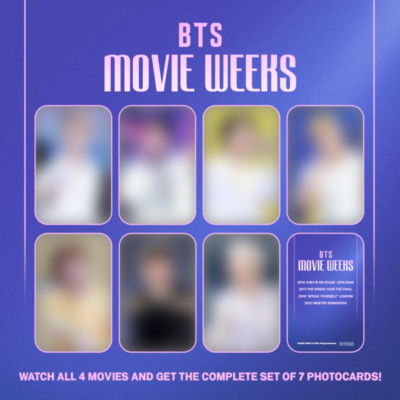 BTS Movie Weeks Postcard Redemption Promo
