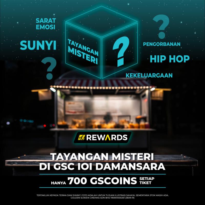 Tebus tiket dengan hanya 700 GSCoins dan nikmati pengalaman tayangan penuh kejutan.