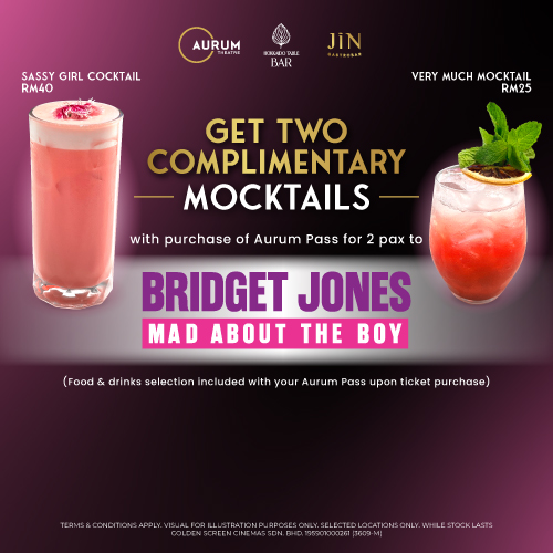 Bridget Jones Themed Mocktail and Cocktail at Aurum Theatre