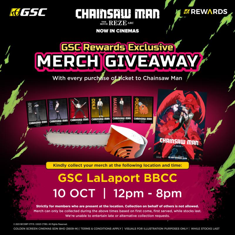GSC Rewards Exclusive Chainsaw Man Merch Giveaway
