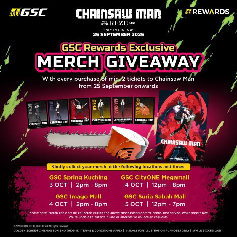 GSC Rewards Exclusive Chainsaw Man Merch Giveaway