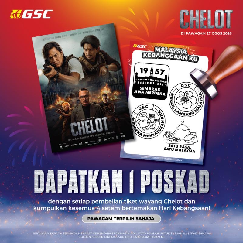 Poskad Chelot -  Setem Khas Hari Kebangsaan