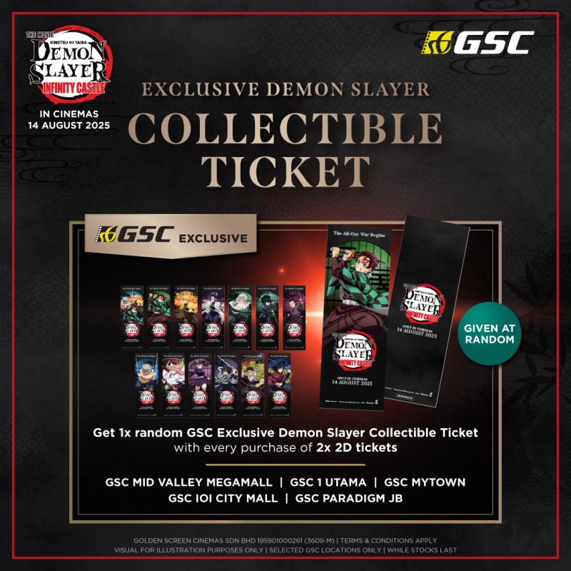 Demon Slayer: Infinity Castle BO Promo Collectible Tickets Redemption
