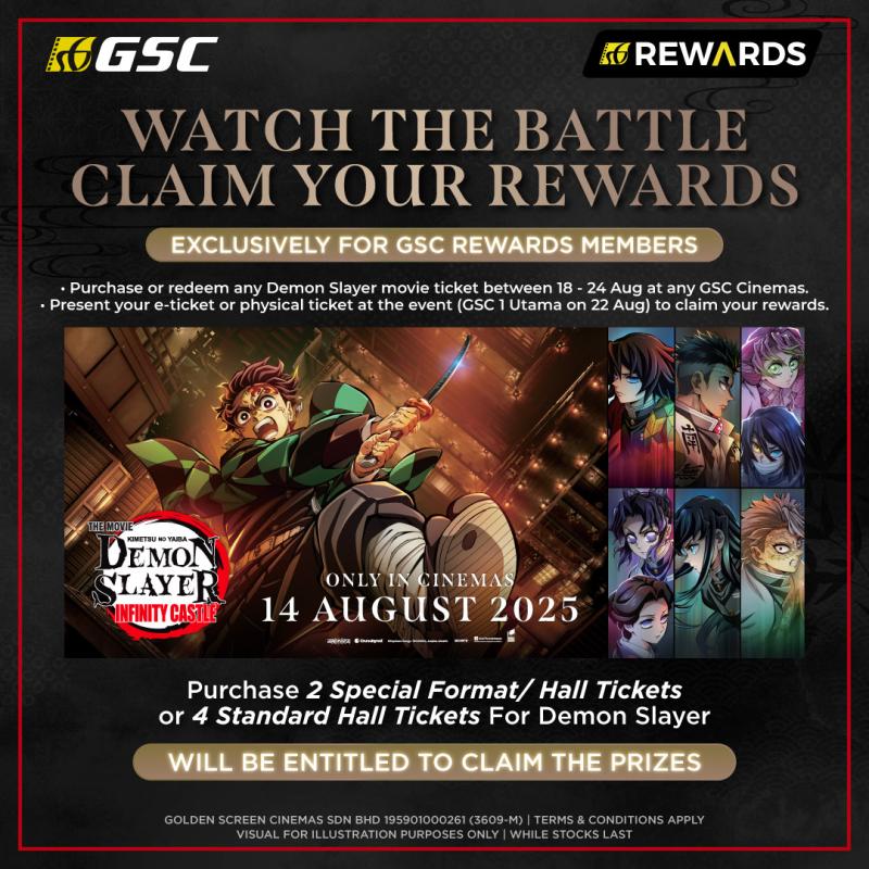 Watch Demon Slayer Infinity Castle & Take Home Guaranteed Member Rewards.