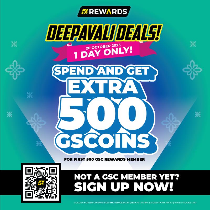 GSC Deepavali Promotion - Watch and Get Extra 500 GSCoins!