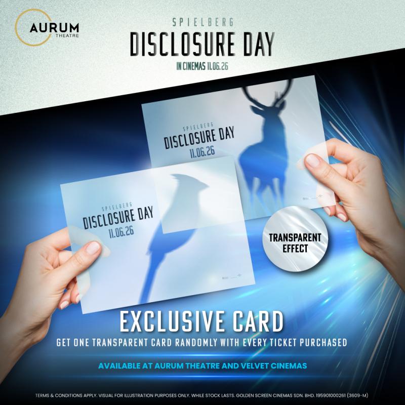 THE DISCLOSURE DAY TRANSPARENT CARD GIVEAWAY! 