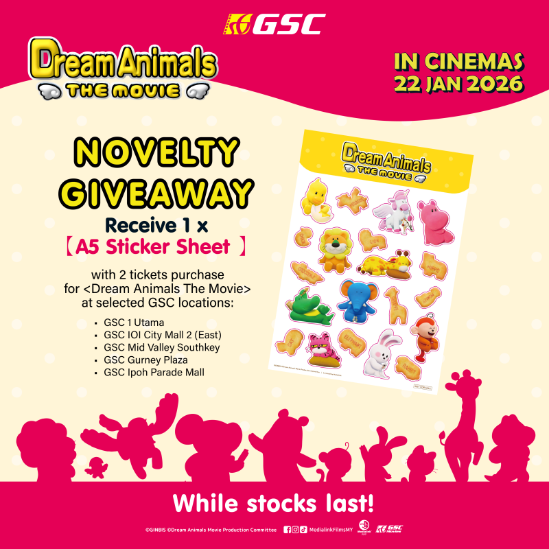 A5 Sticker Giveaway – Dream Animals The Movie 