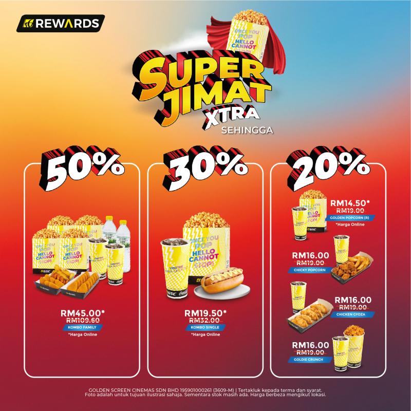 Super Jimat Xtra Sehingga 50%!