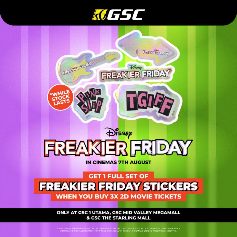 Freakier Friday BO Promo Collectible Sticker Redemption