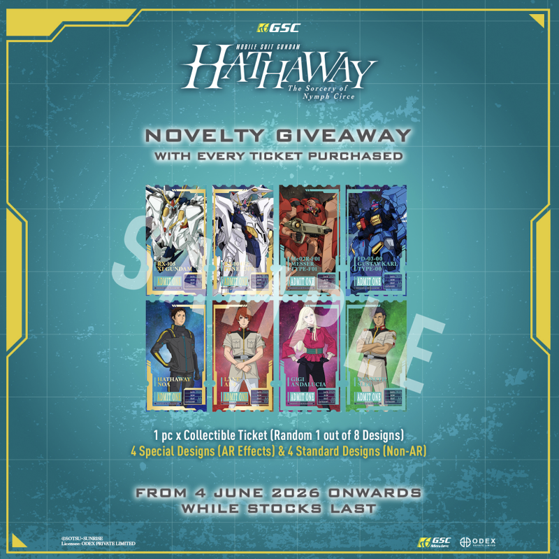 MOBILE SUIT GUNDAM HATHAWAY: SORCERY OF NYMPH CIRCE: BO Promo – Collectible Ticket Redemption