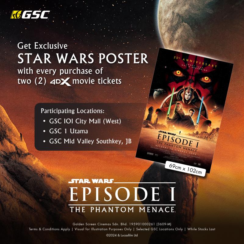 Star Wars Episode I: Phantom Menace Poster Redemption