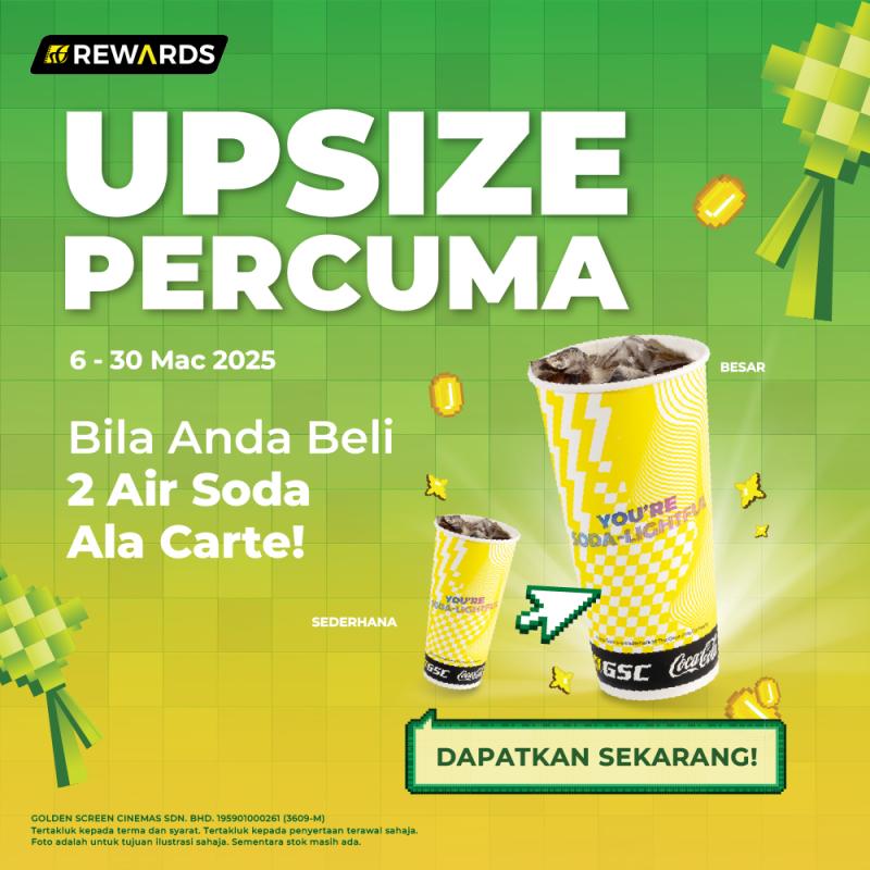 Upsize Percuma untuk Air Soda