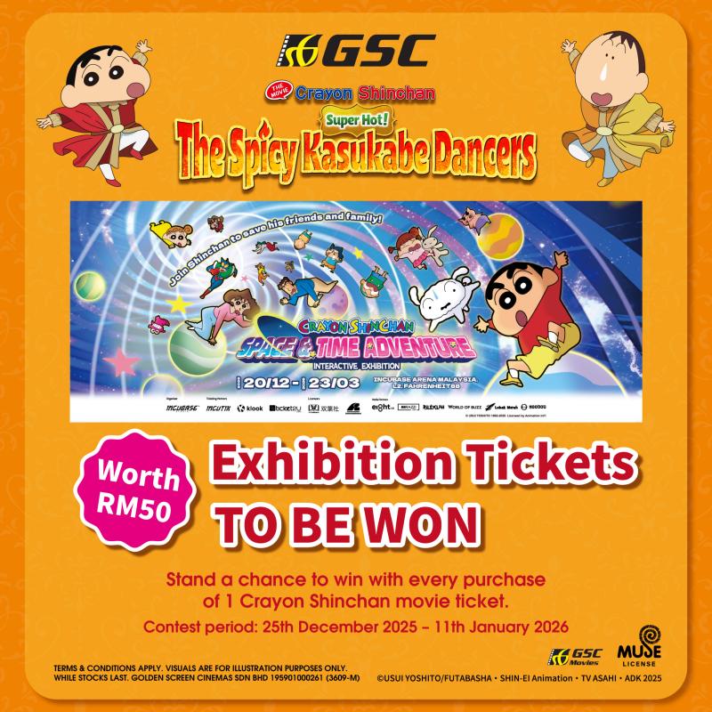 STAND A CHANCE TO WIN CRAYON SHINCHAN SPACE & TIME ADVENTURE INTERACTIVE EXHIBITION TICKETS