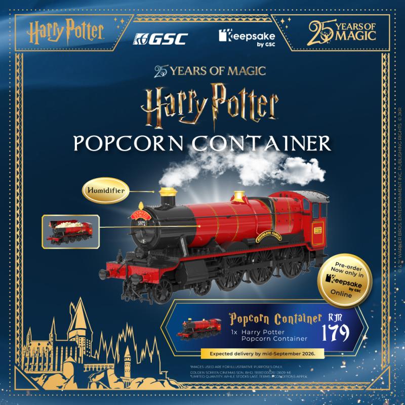 GSC Exclusive Harry Potter 25th Anniversary Hogwarts Train Popcorn Container