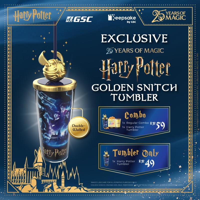 GSC Exclusive Harry Potter 25th Anniversary Golden Molded Snitch Tumbler