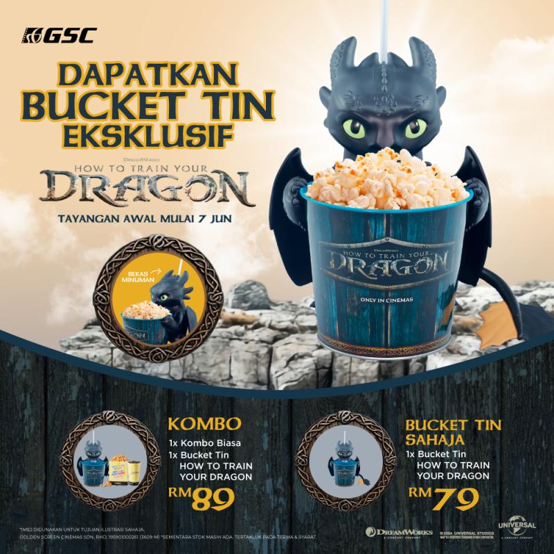 GSC Exclusive How to Train Your Dragon Popcorn Bucket & Tumbler