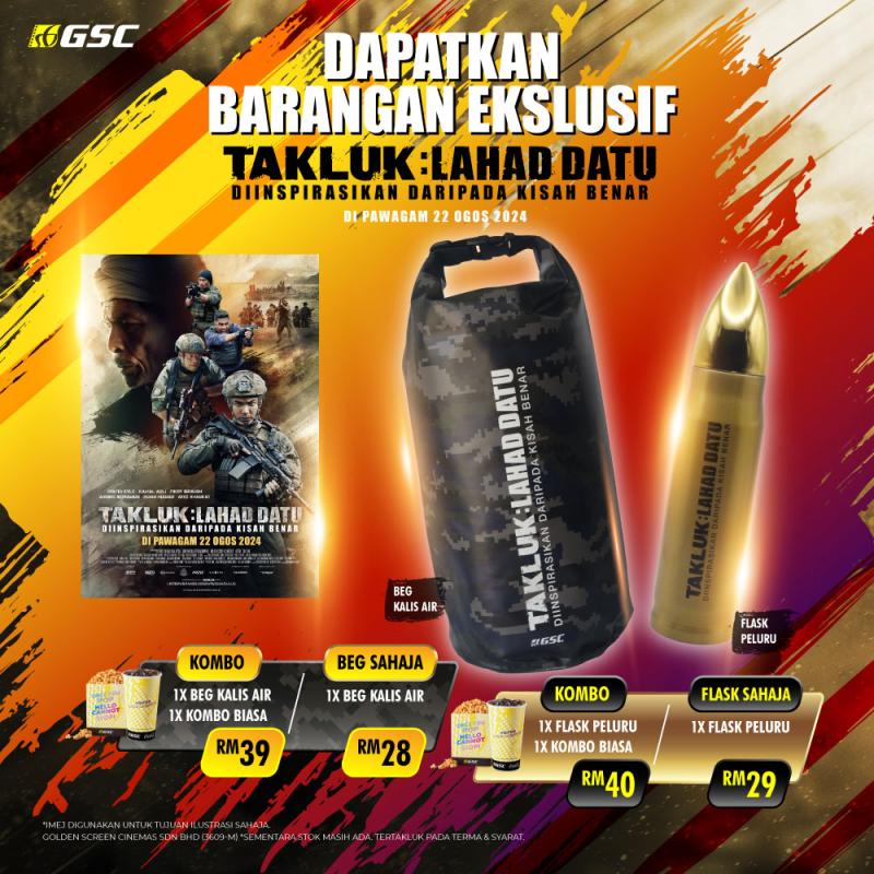 Takluk PVC Waterproof Bag & Stainless Steel Bullet Flask