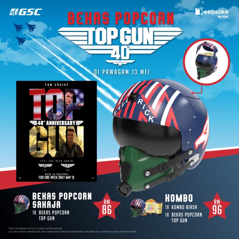 GSC Exclusive Top Gun 40th Anniversary Maverick & Goose Popcorn Bucket