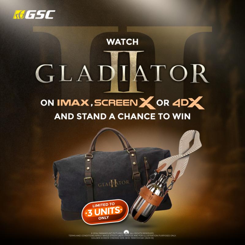 Stand a chance to win Gladiator II Merchandise