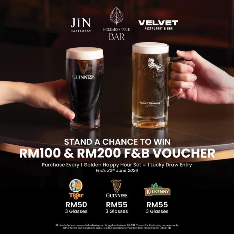 Golden Happy Hour with Lucky Draw