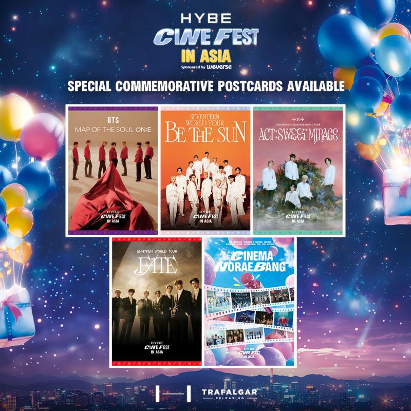 HYBE Cine Fest BO Promo Movie Concert Commemorative Postcard Redemption